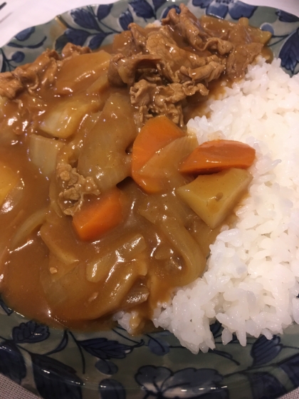 簡単☆鍋用野菜でカレーライス