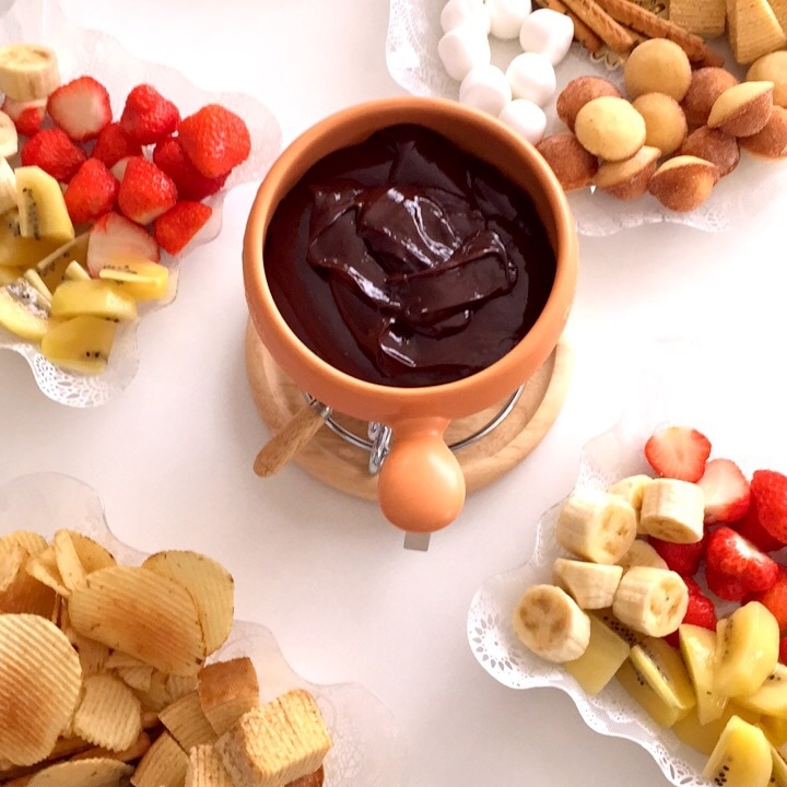 簡単、美味しい！チョコフォンデュパーティー♪ レシピ・作り方 by