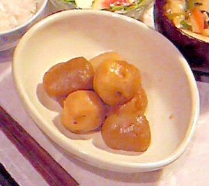 里芋のピリ辛炒り煮