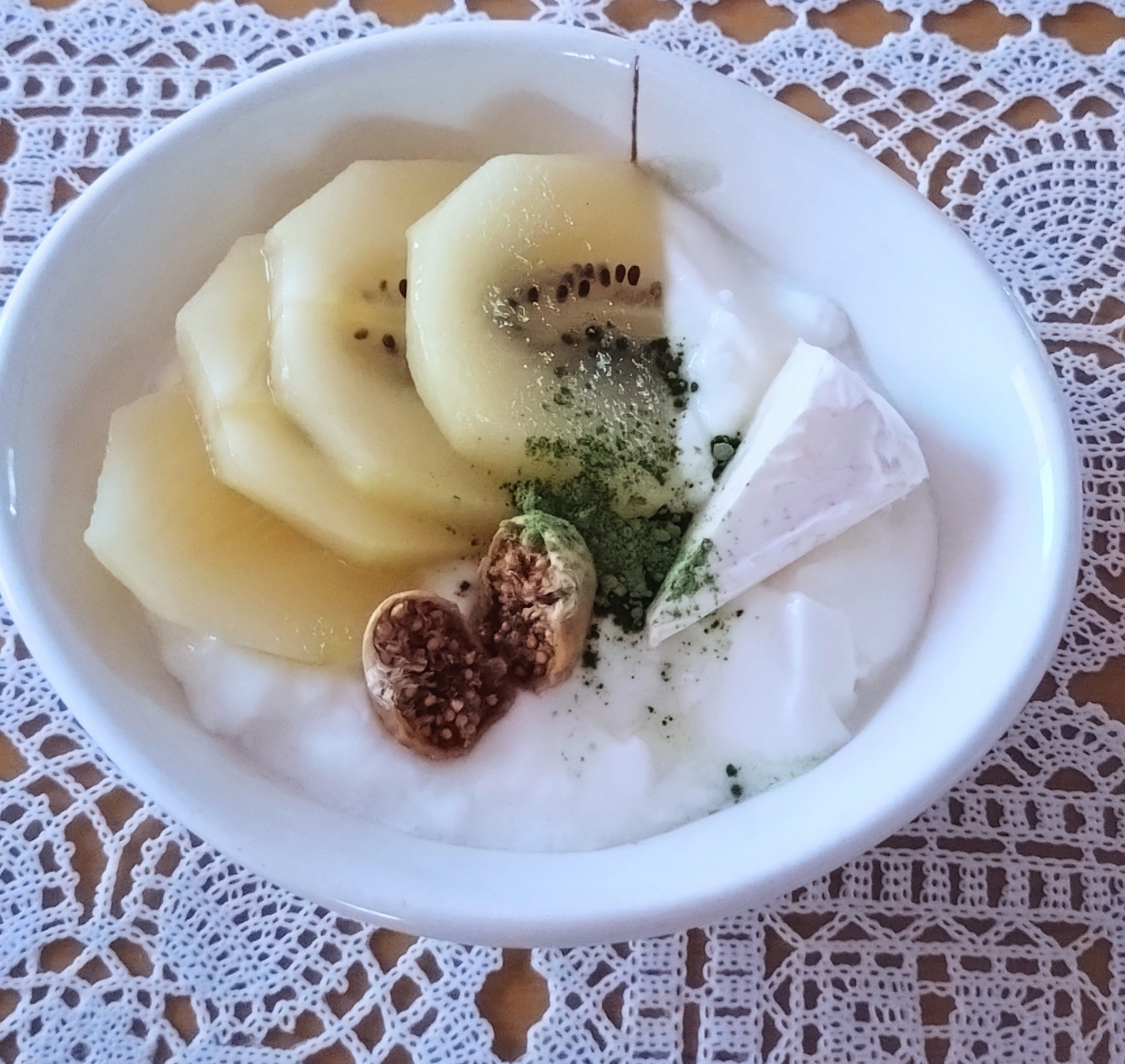 キウイといちじくとチーズの抹茶ヨーグルト◇