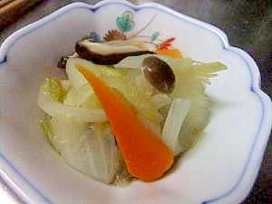 白菜で　やさしい煮物