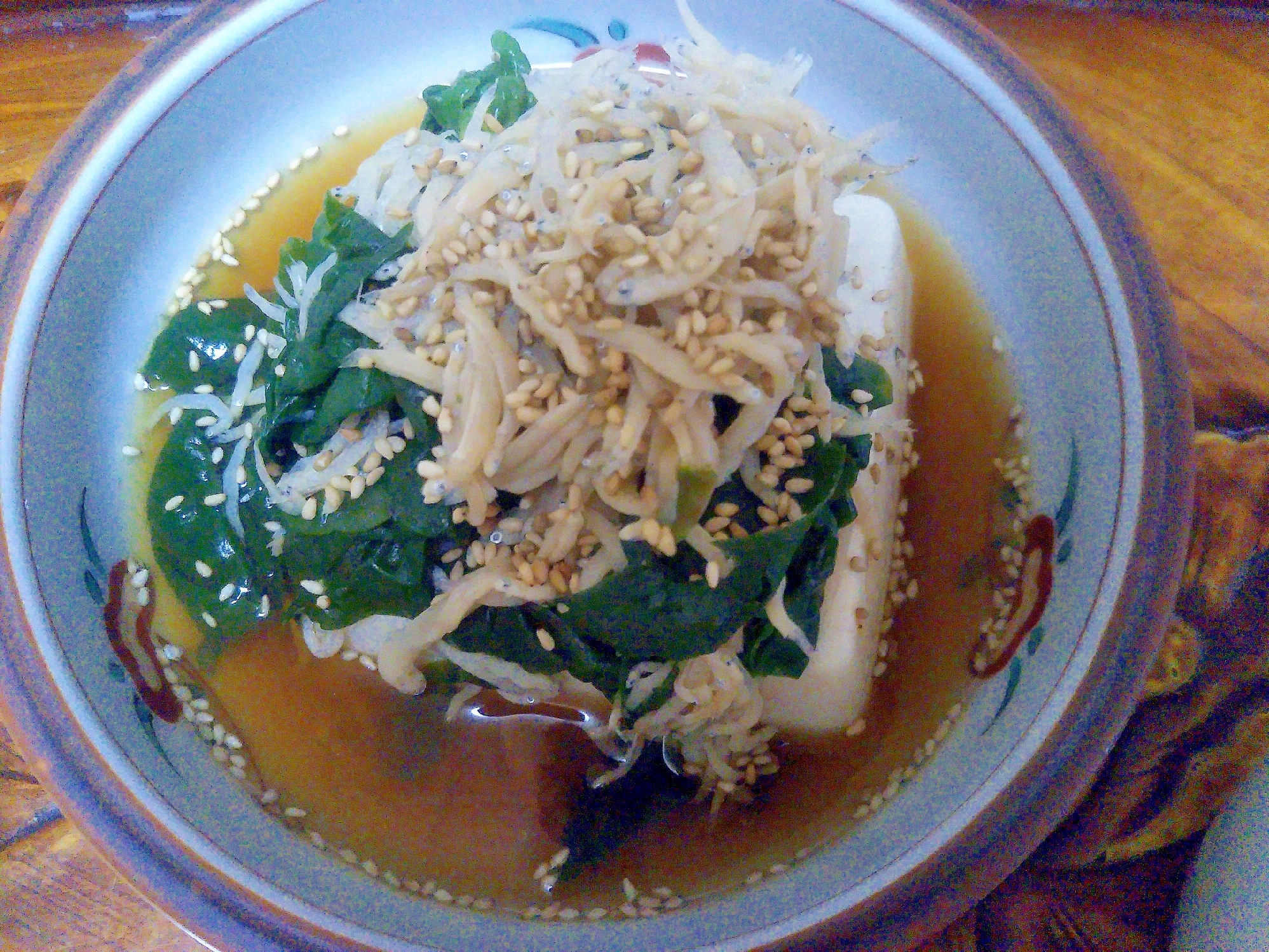 カルシウムたっぷり♡ほうれん草&しらす豆腐