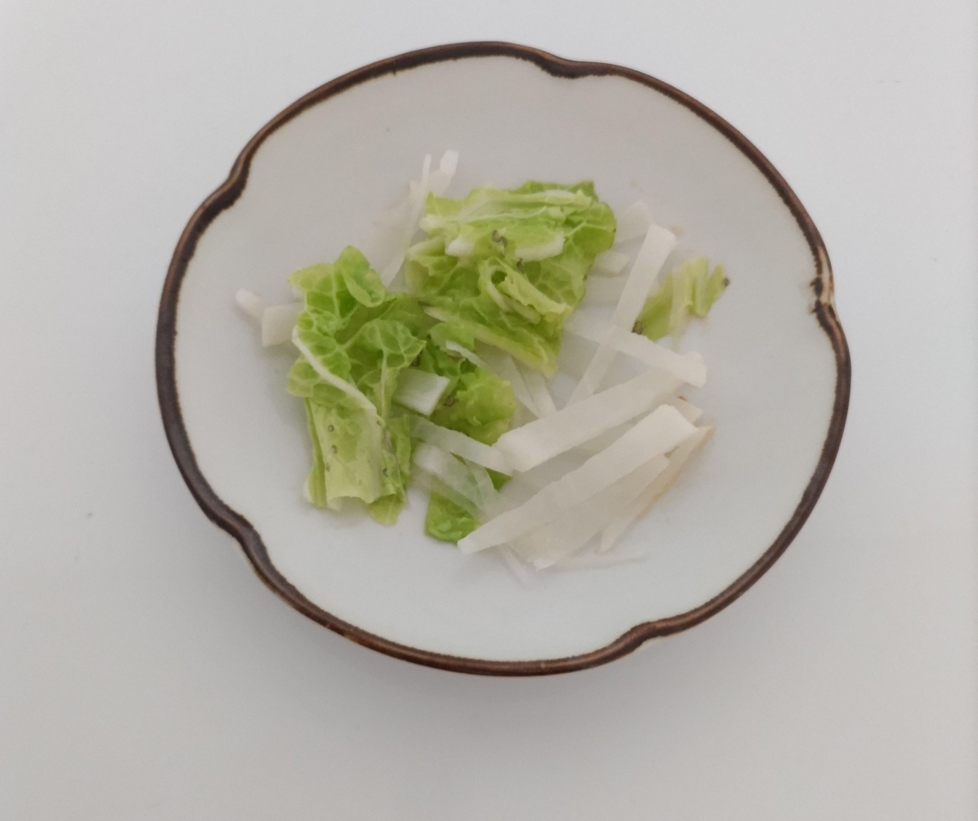 白菜と大根の炒め物