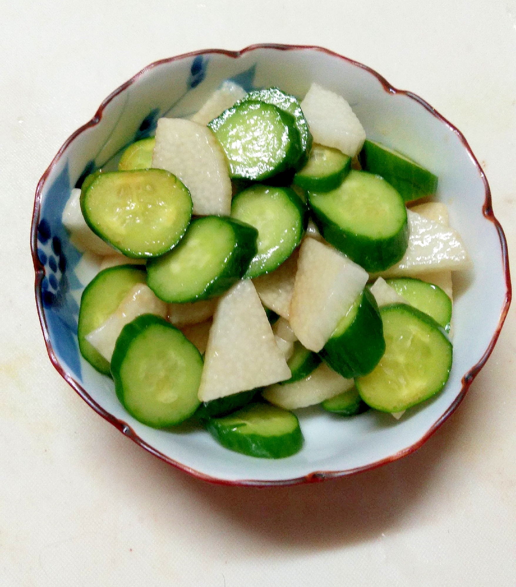 長芋ときゅうりのごま油和え