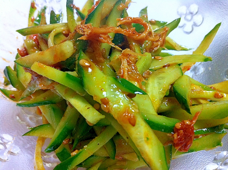 きゅうりと明太魚ムチムの甘酢サラダ レシピ 作り方 By ぴーちゃん3279 楽天レシピ きゅうりと明太魚ムチムの甘酢サラダ レシピ 作り方 By ぴーちゃん3279 楽天レシピ