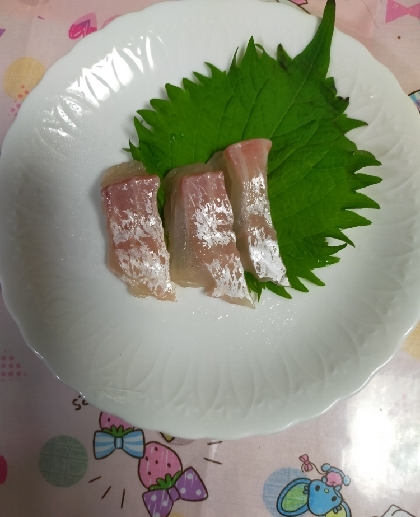 鯛の刺身ꕤ昆布じめ໒꒱