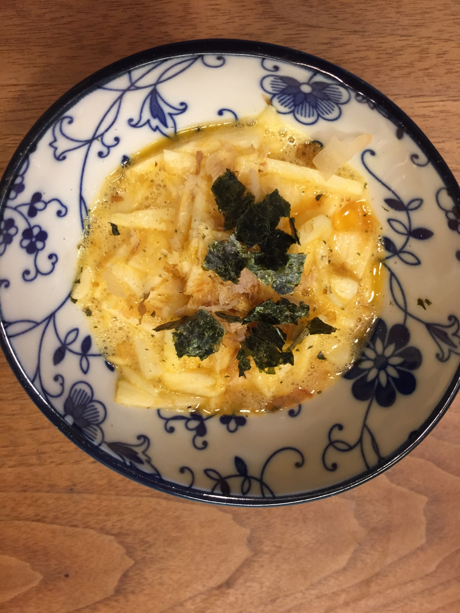 サッカー飯！長芋の千切り