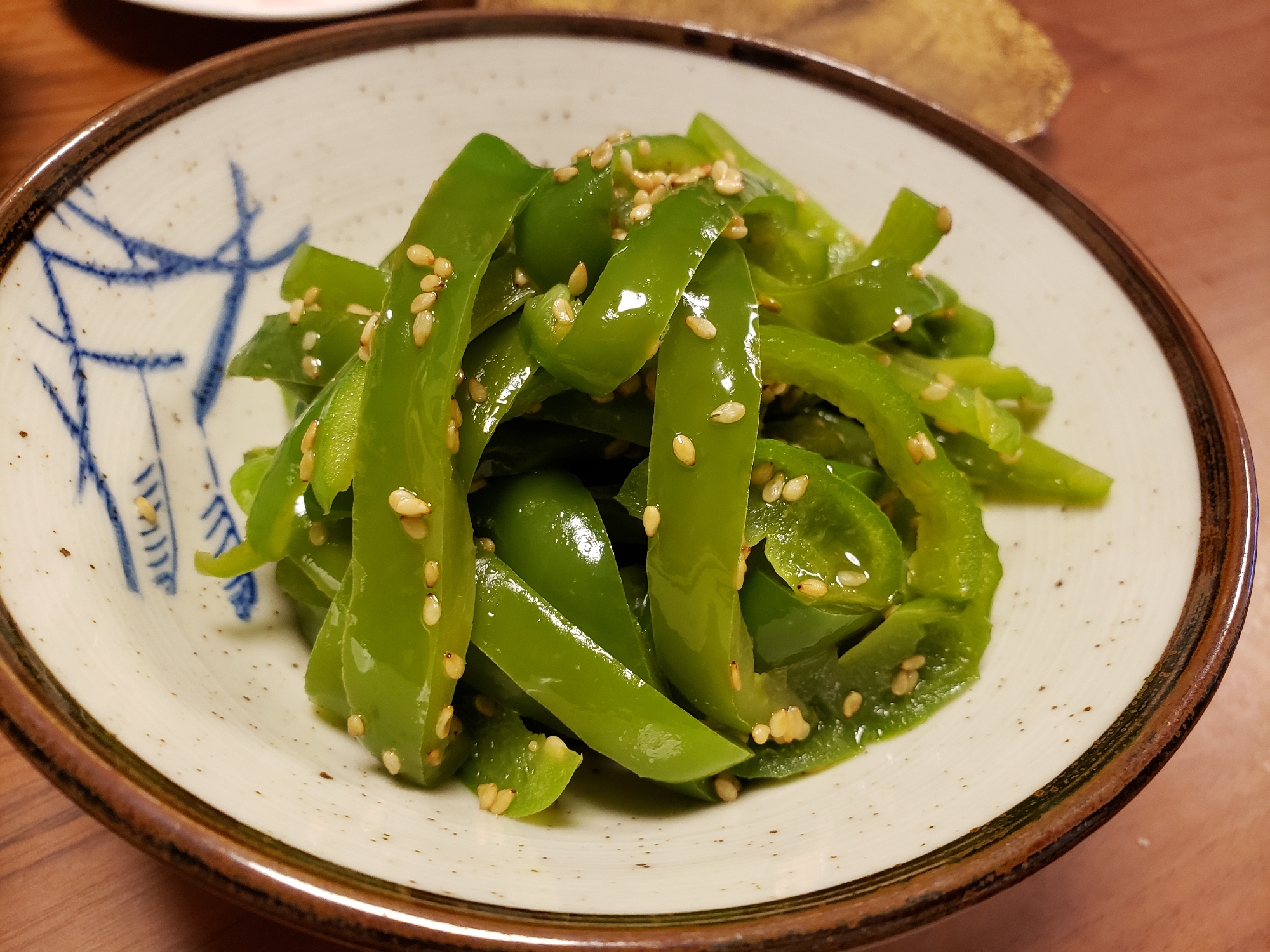 電子レンジで！ピーマンのきんぴら