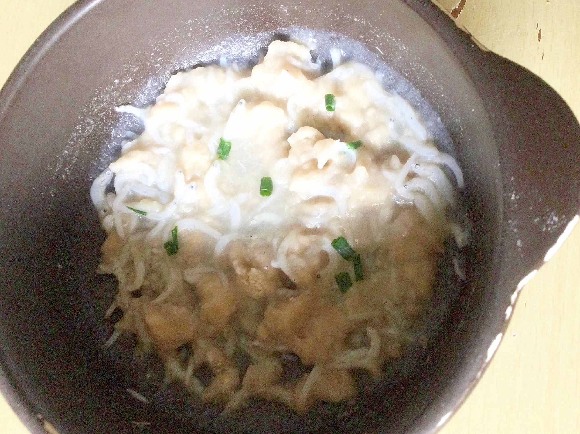 細ねぎしらすそば粉入りご飯