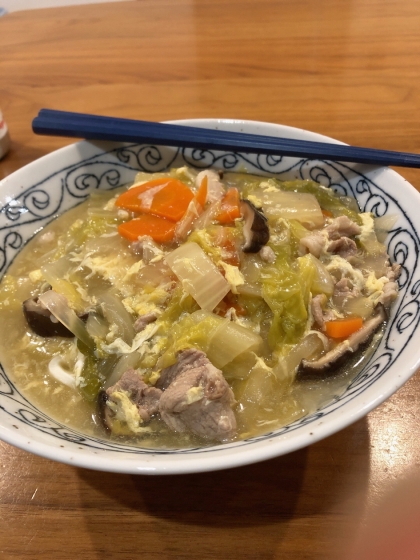 あつあつ！栄養たっぷり！あんかけうどん