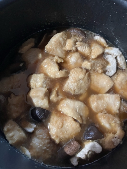 厚揚げと鶏もも肉の治部煮