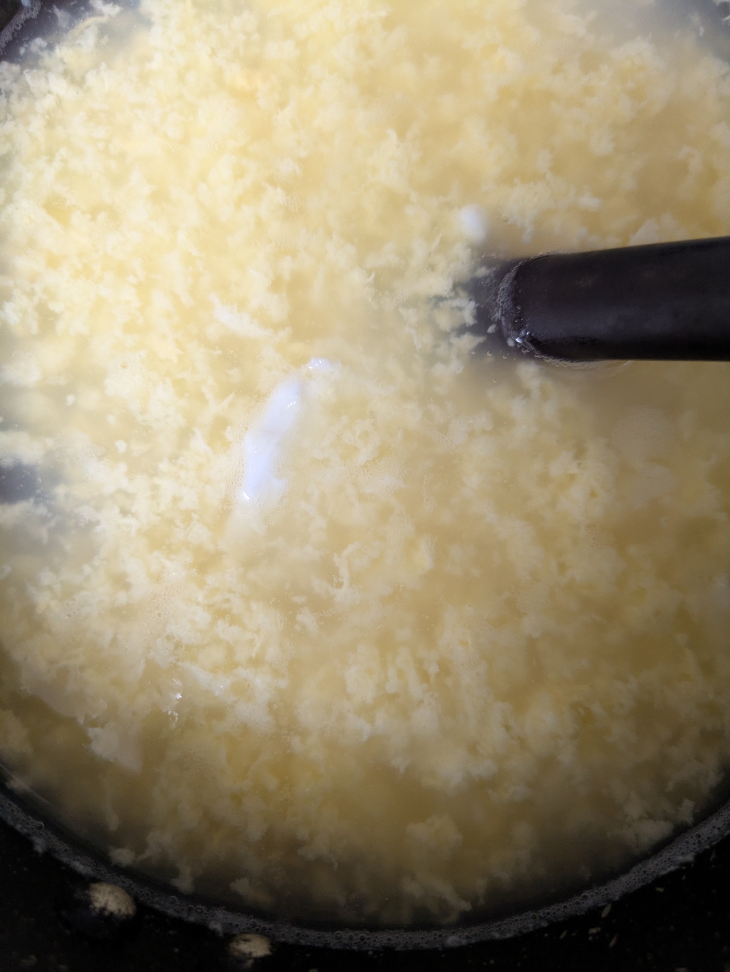 ホタテ塩で作る卵スープ