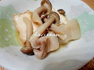 小鉢レシピ◇豚バラ肉と厚揚げの炒め煮