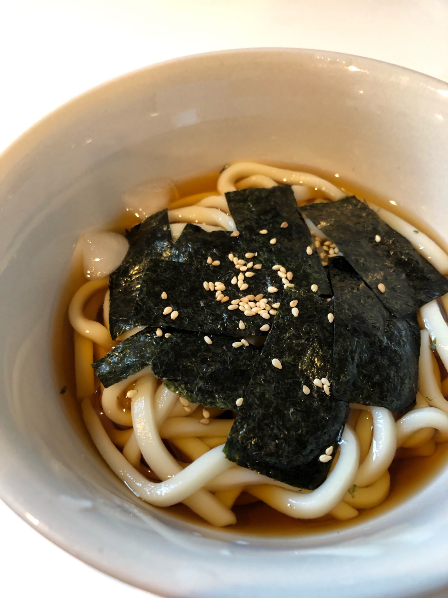 冷やし海苔うどん