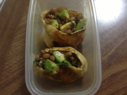 アボカド納豆のさくさく焼き
