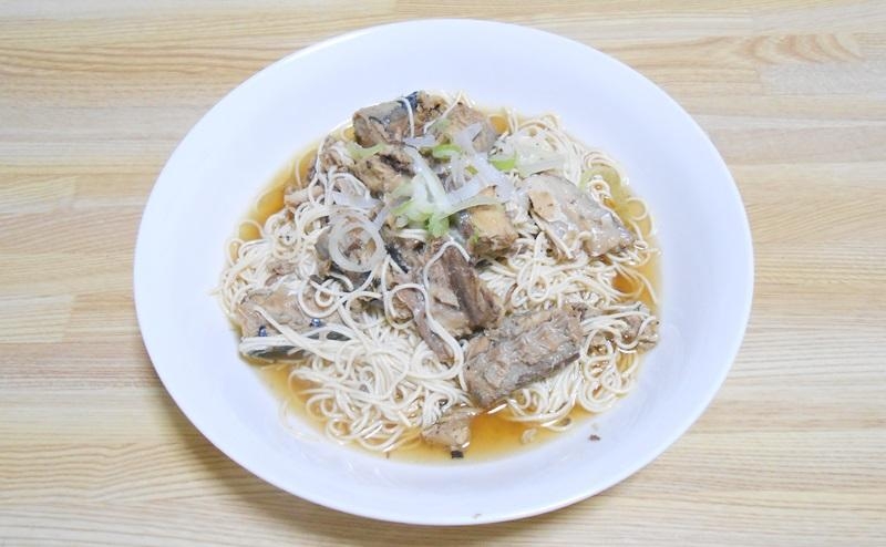 サバ缶とうふそうめん風のダイエットレシピ