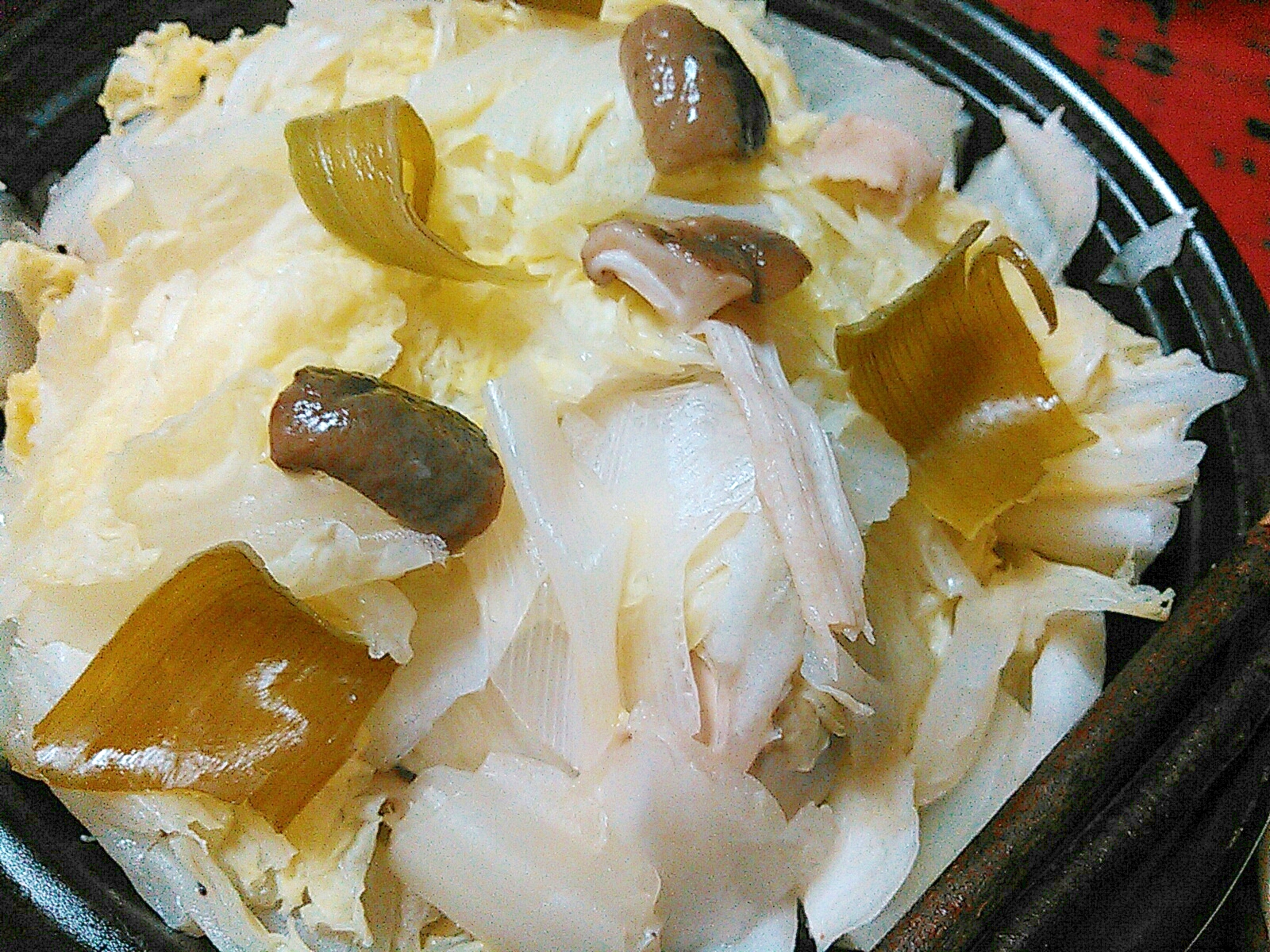 白菜と椎茸ネギのホットサラダ