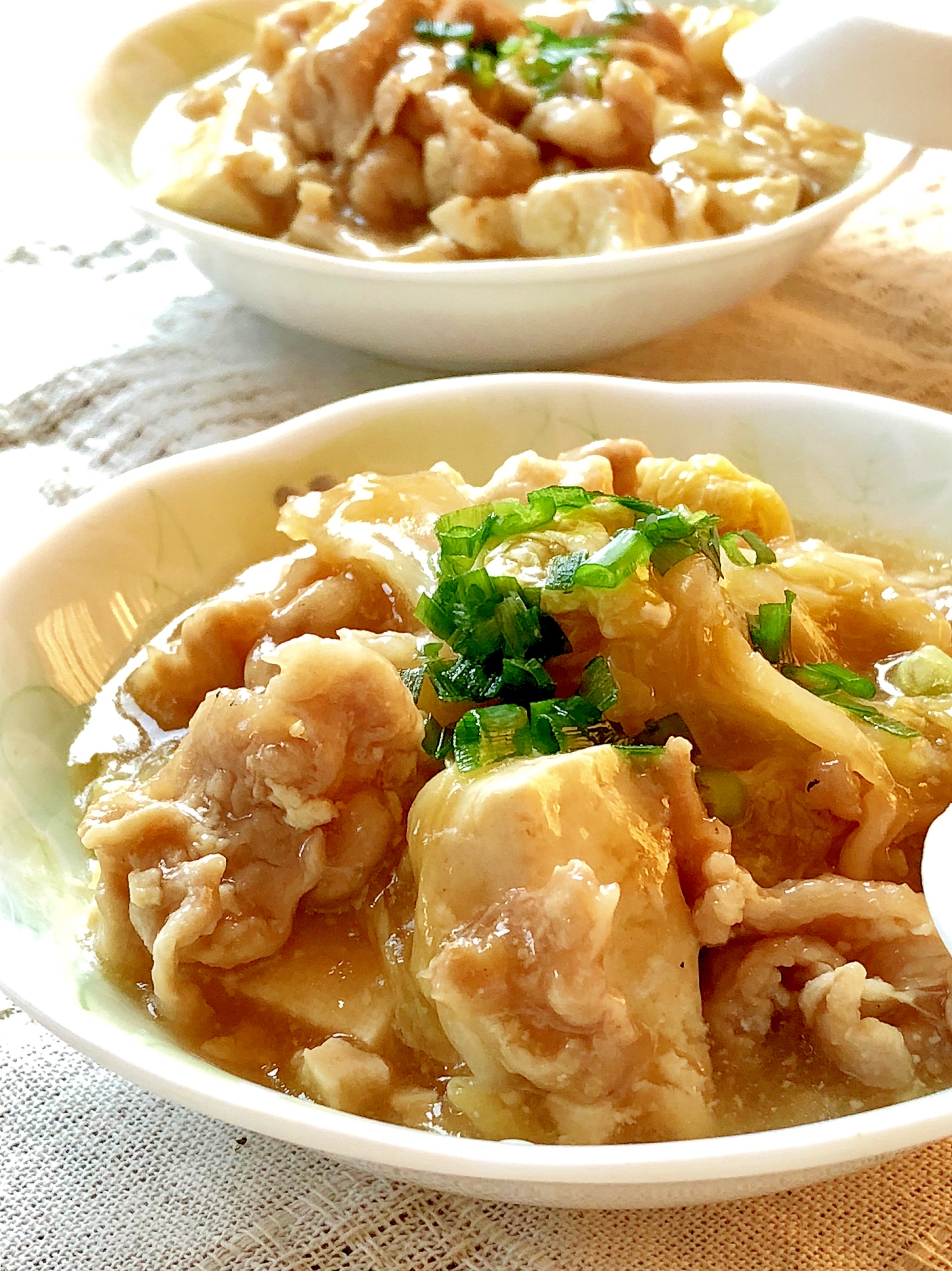 とろ〜り♡白菜・豚肉・豆腐のあんかけ煮