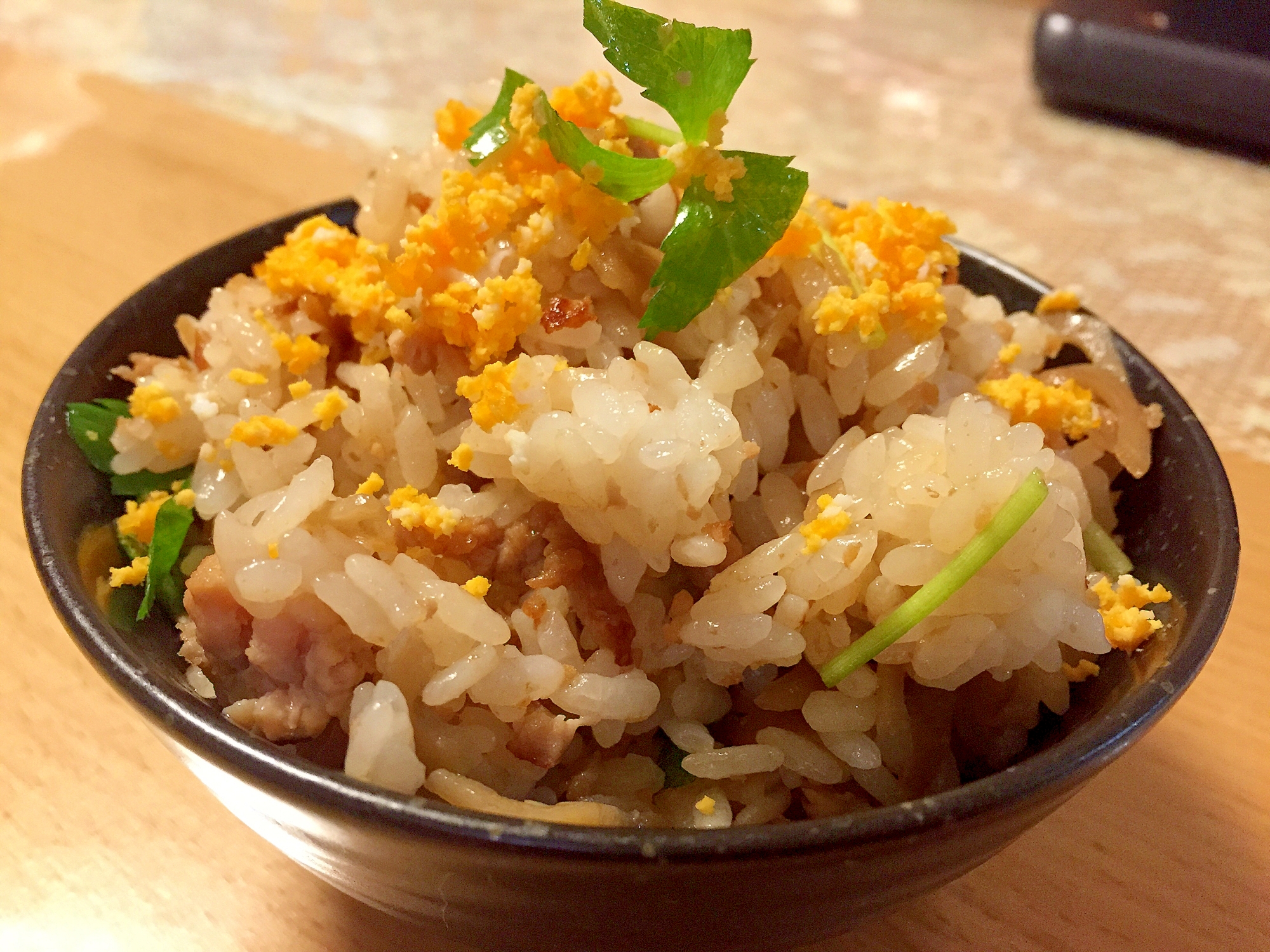 豚肉とレンコンの混ぜご飯