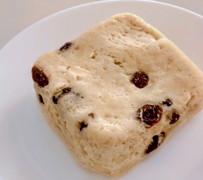 レンジで✿アップルシナモン♡レーズンの大麦蒸しパン