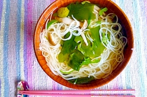 秋の香りの汁素麺