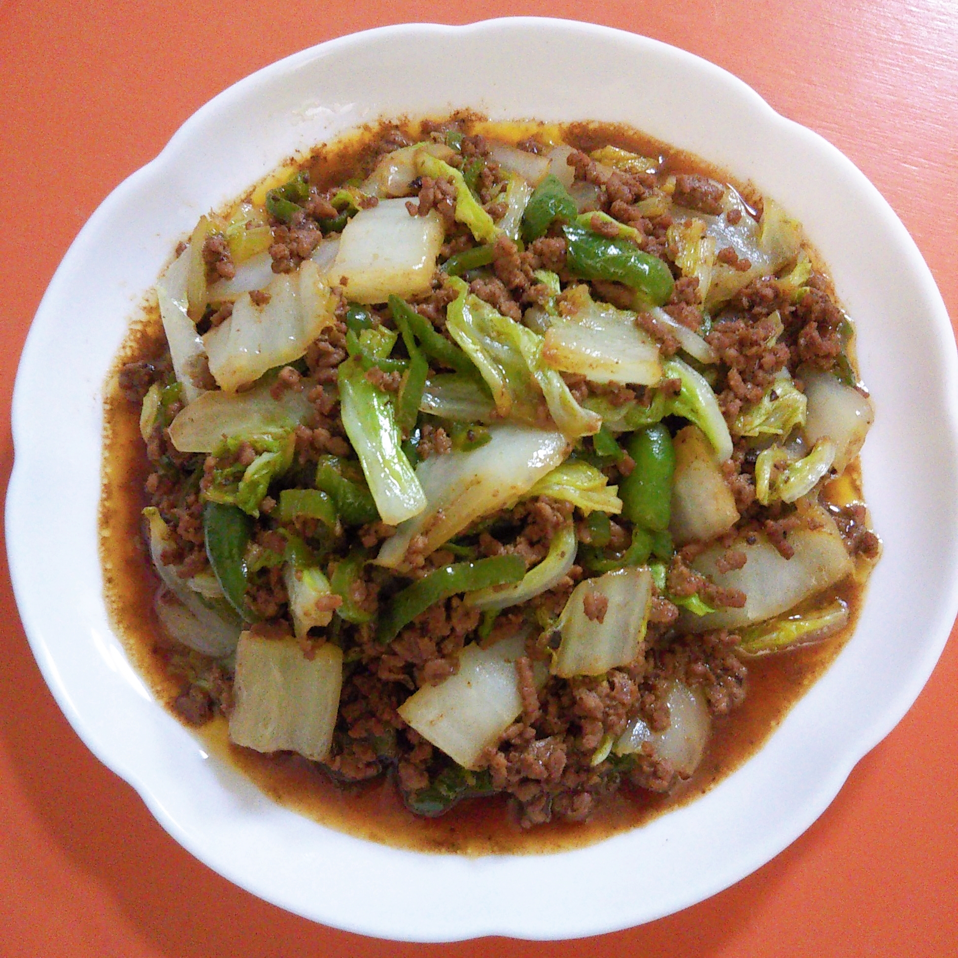 挽き肉と野菜入り☆アレンジ回鍋肉