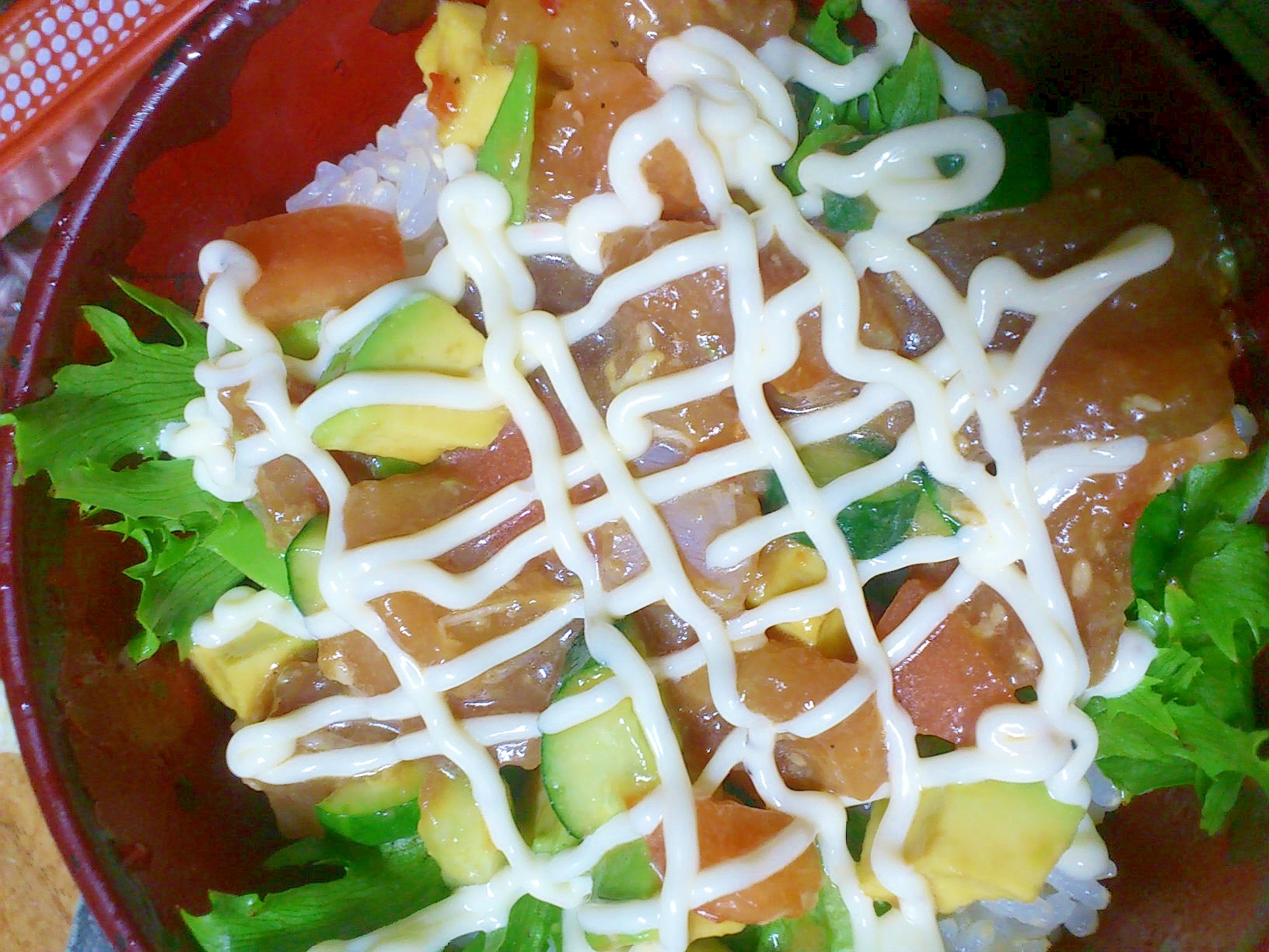 貧血解消！まぐろサラダ丼