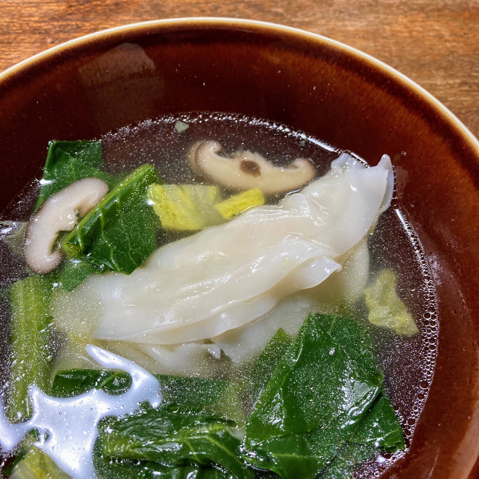 スープ餃子＊冷凍餃子で簡単に♪