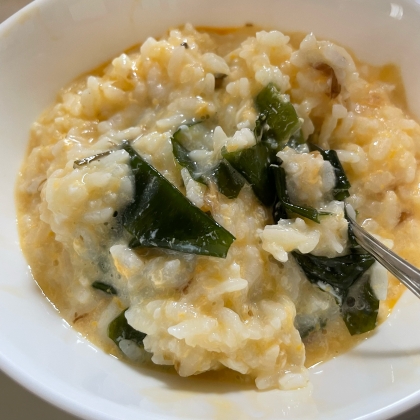 冷ご飯で簡単♪松茸お吸い物の素で七草粥