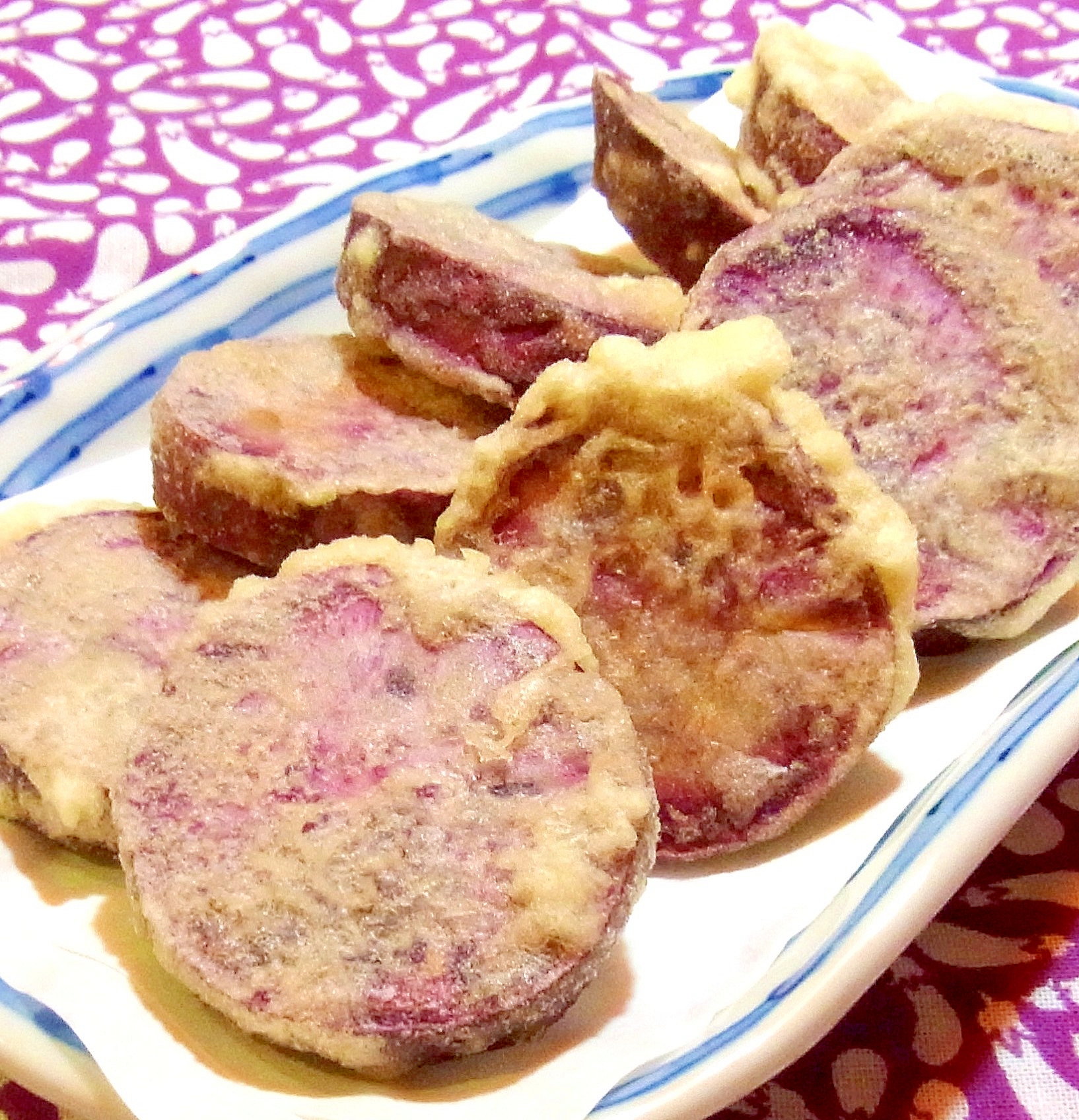 紫芋の天ぷら