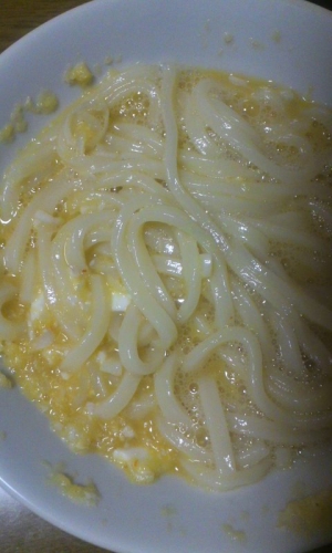 簡単ヘルシー卵うどん☆