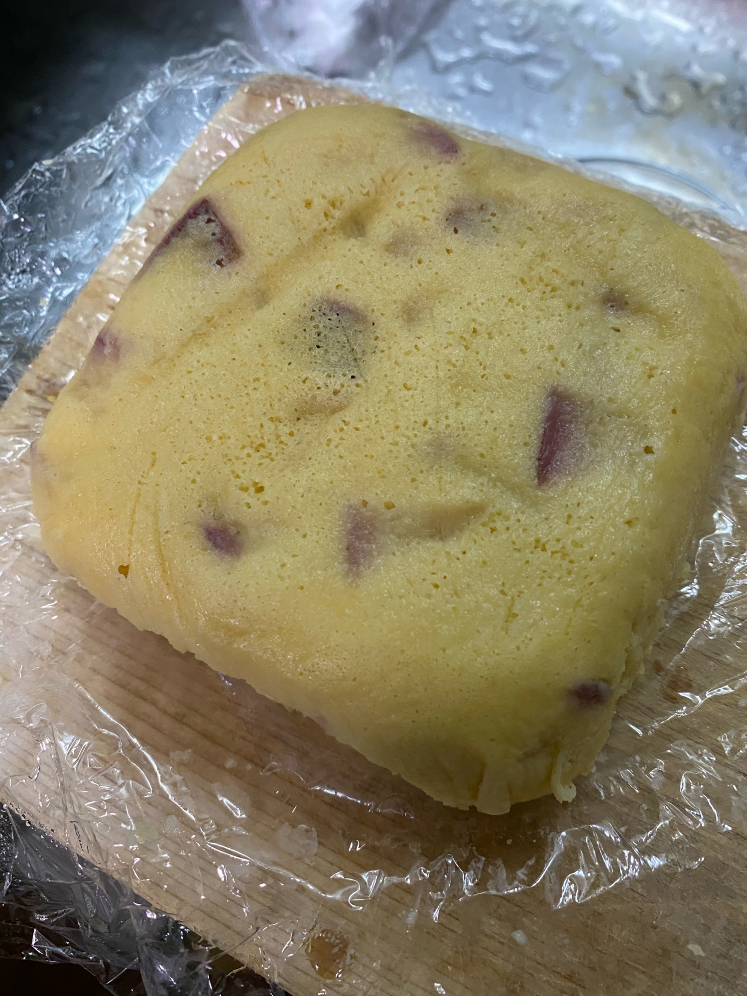 油と砂糖不使用❣️リンゴのふわもち米粉蒸しパン