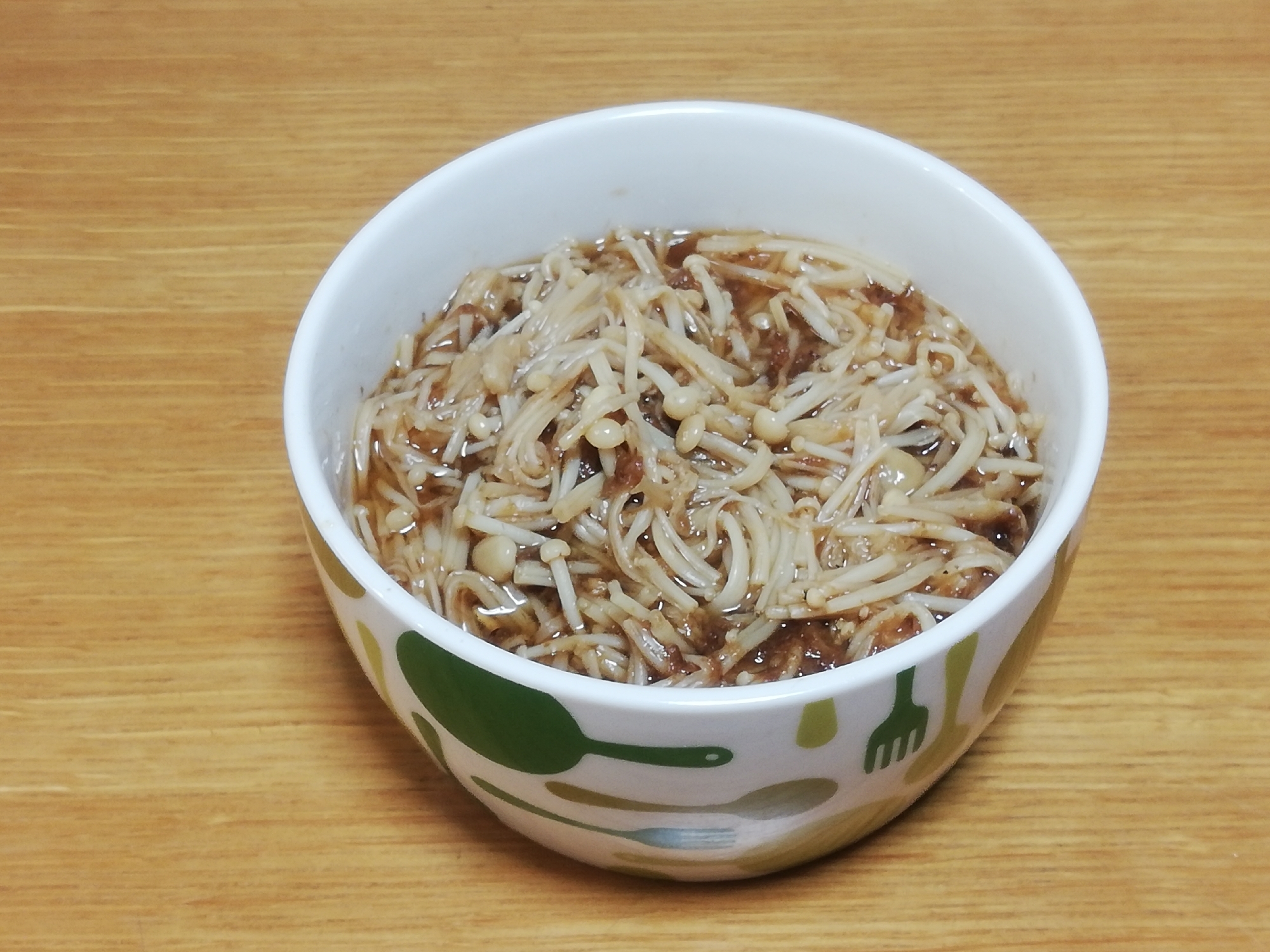 レンジで簡単なめ茸