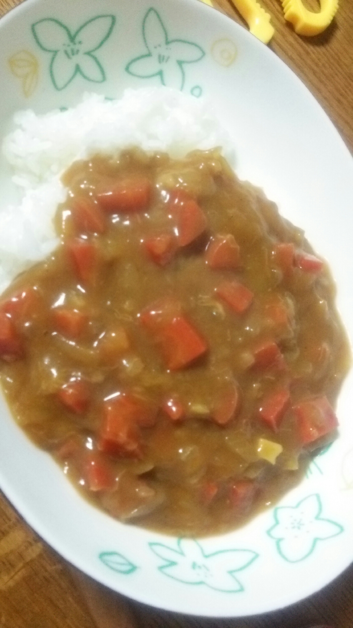 バナナ人参玉ねぎカレー(^ー^)☆