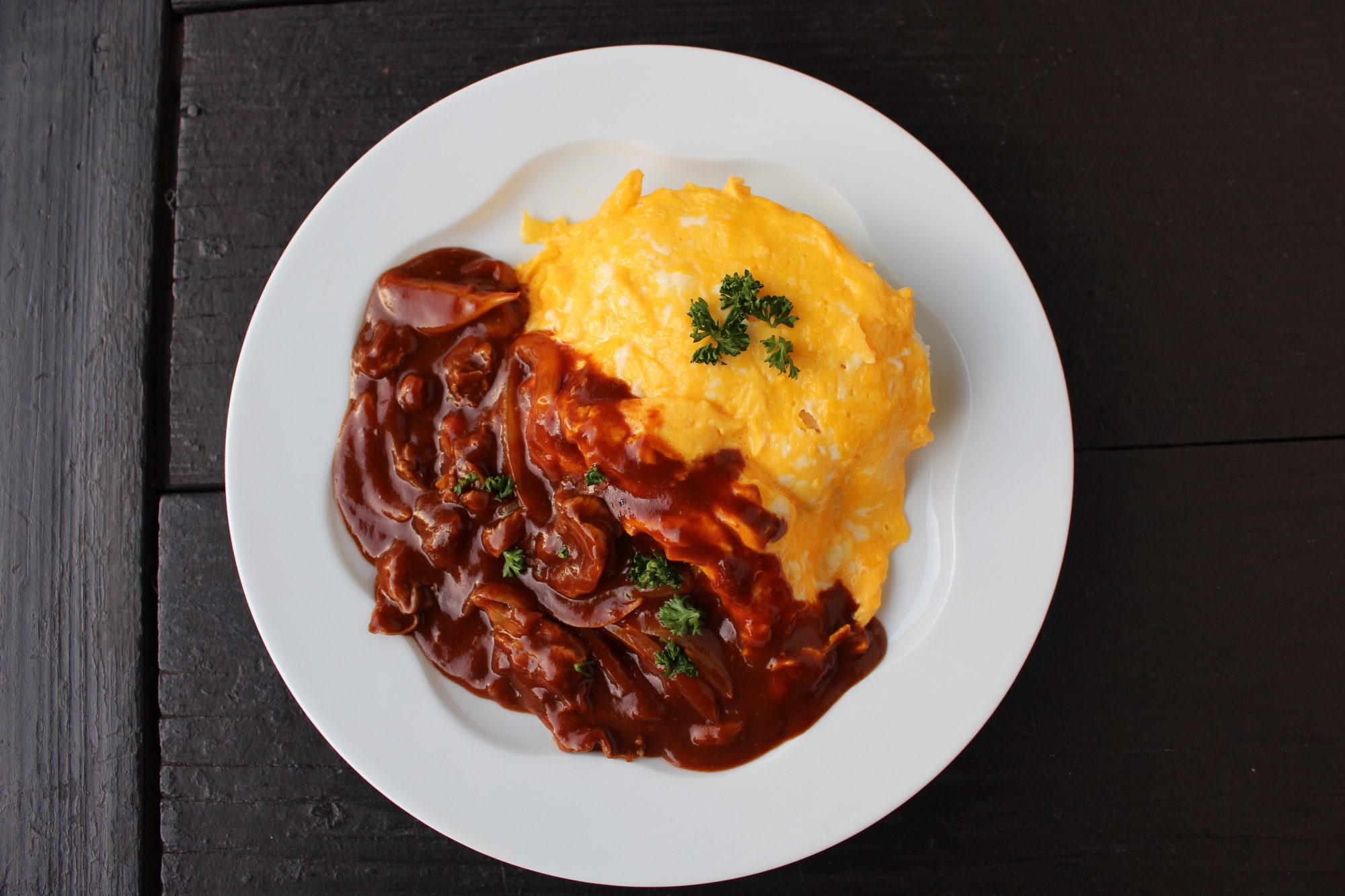 ハヤシライスソースのオムライス レシピ 作り方 By あきやまそーま 楽天レシピ ハヤシライスソースのオムライス レシピ 作り方 By あきやまそーま 楽天レシピ