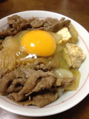 簡単すき焼き丼