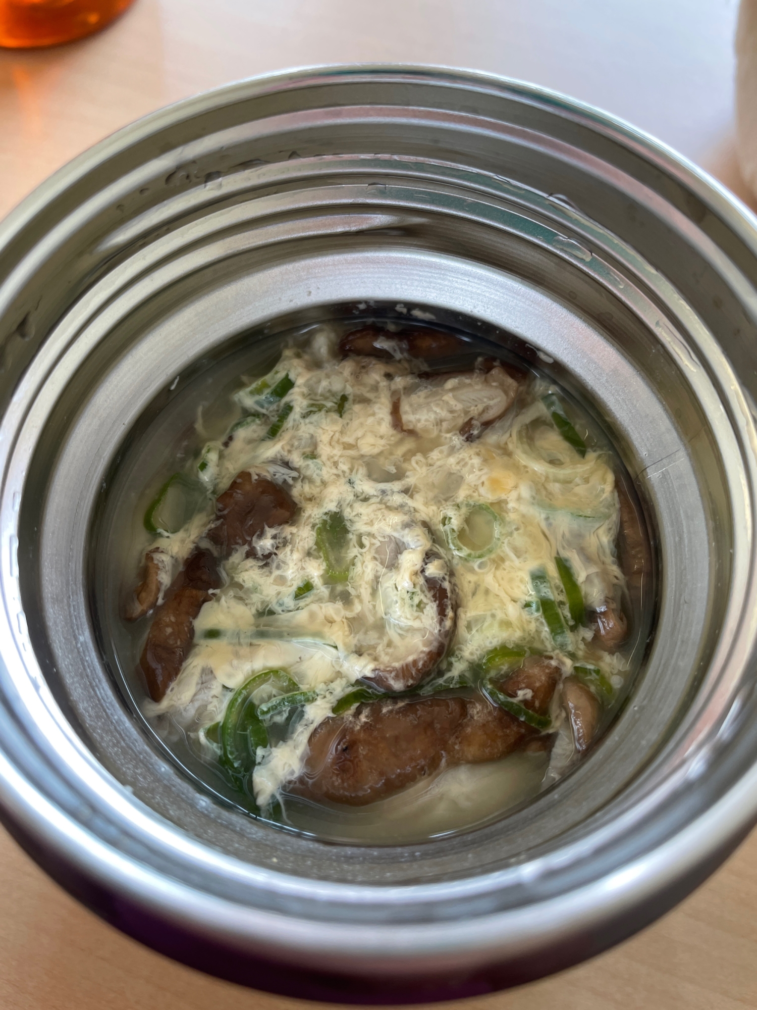 スープジャーでオートミールランチ(4)もずくスープ