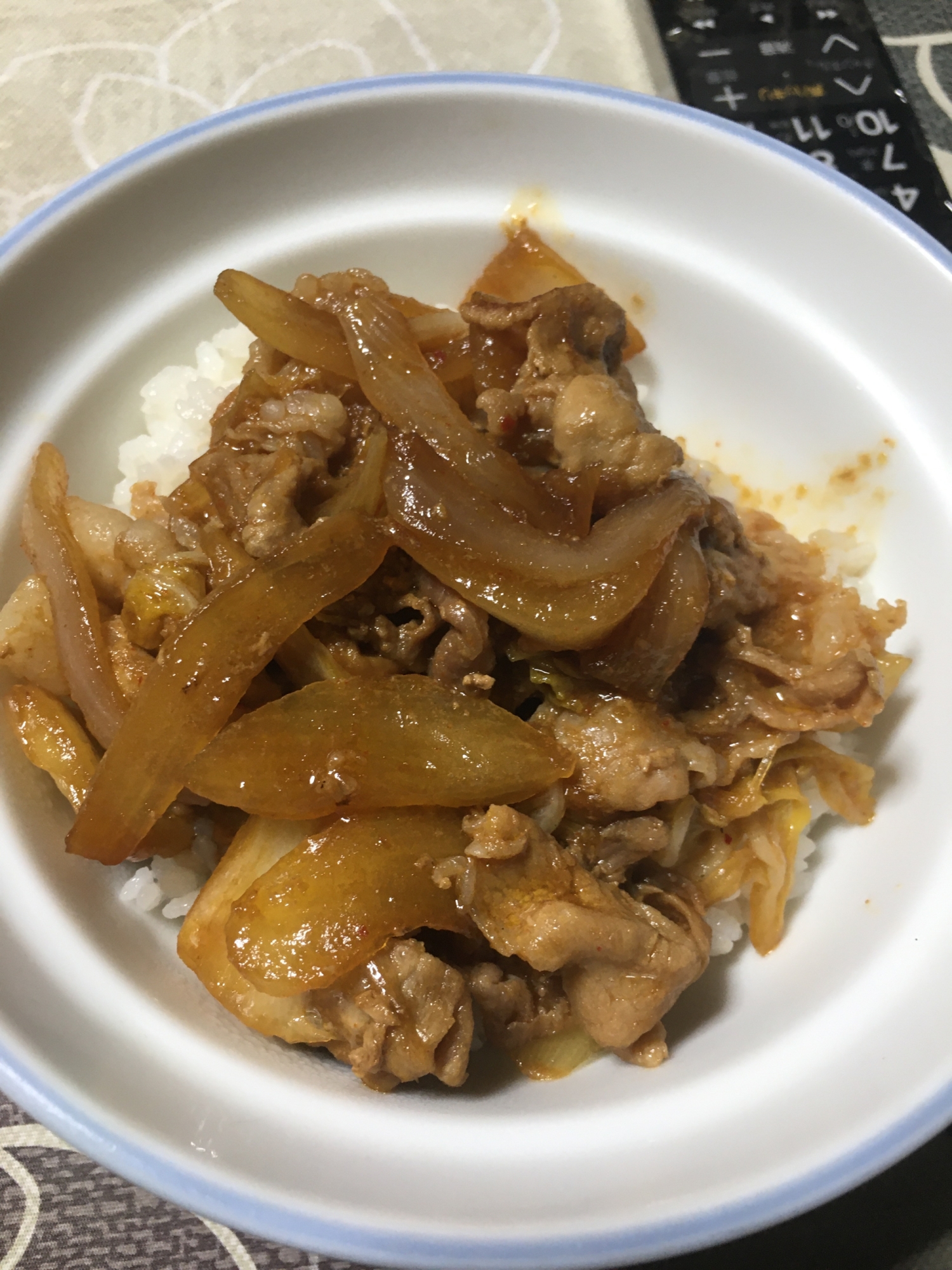 豚肉のオイスターソース丼