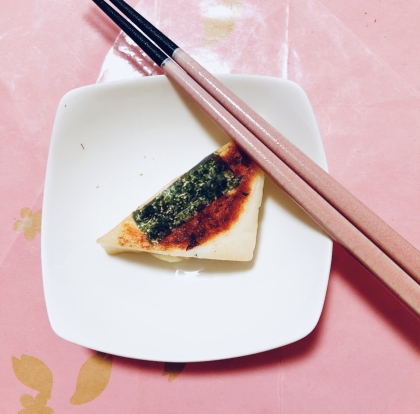 国産チーズ☆はんぺんの海苔バター焼き