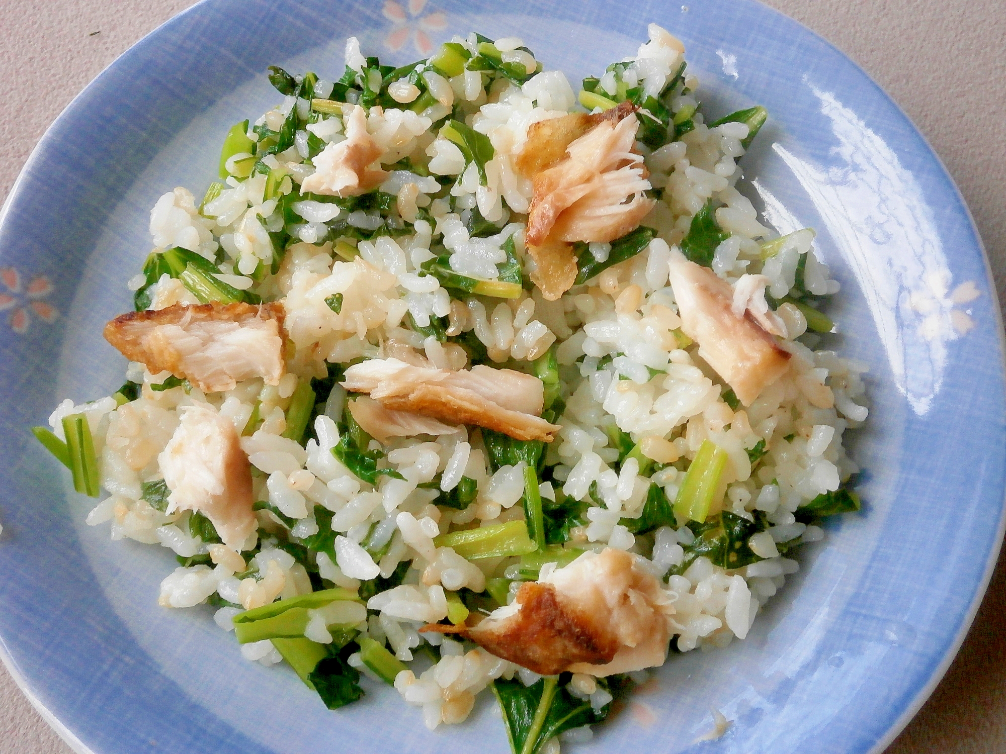 サバの菜めしチャーハン