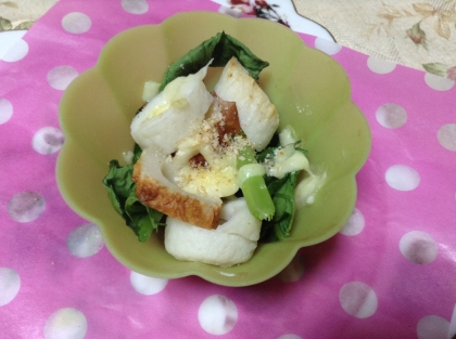 お弁当に～小松菜と竹輪焼き