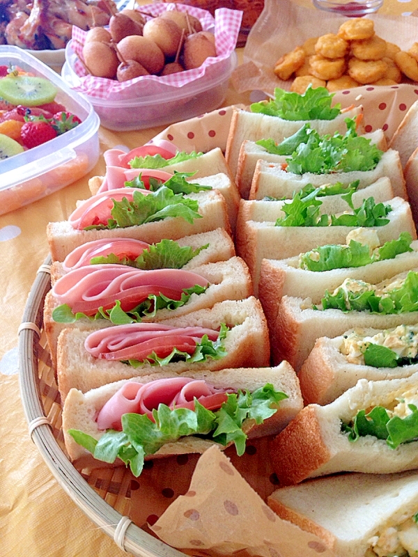 簡単☆ハムトマポケットサンド♪