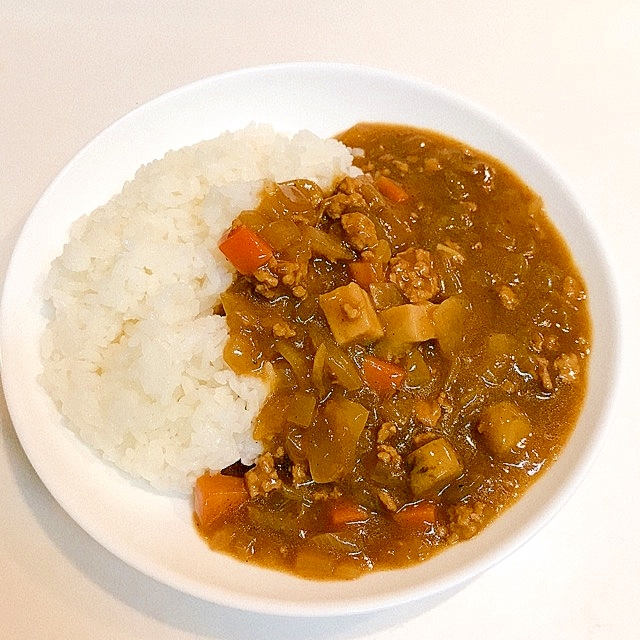 食べやすさ抜群 ごぼうとエリンギのカレーライス レシピ 作り方 By だだちゃまめごはん 楽天レシピ