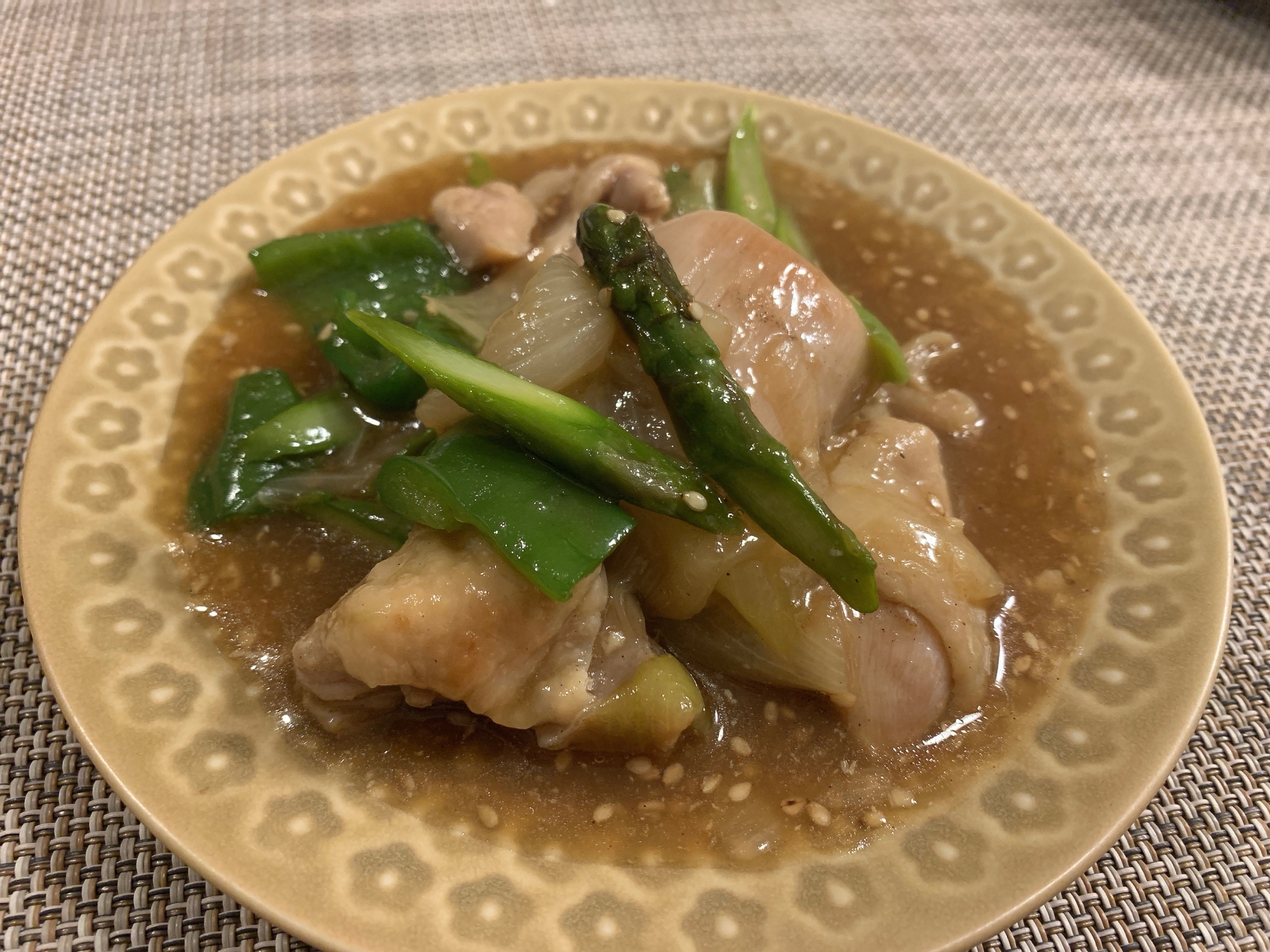 野菜たっぷり!簡単鶏肉オイスターソース炒め