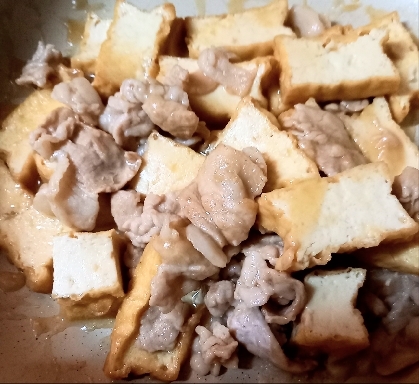 豚肉と厚揚げの煮物
