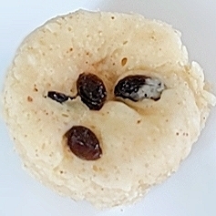 レンジで✿アップルシナモン♡レーズン米粉蒸しパン