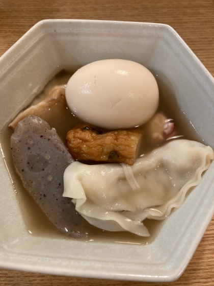 アレンジで餃子加えました笑
美味しかったです！