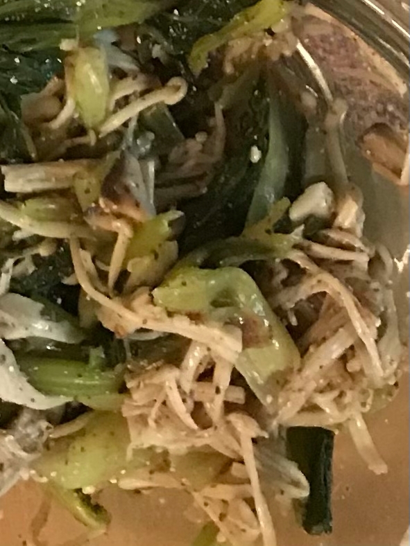 切り干し大根と小松菜のサラダ