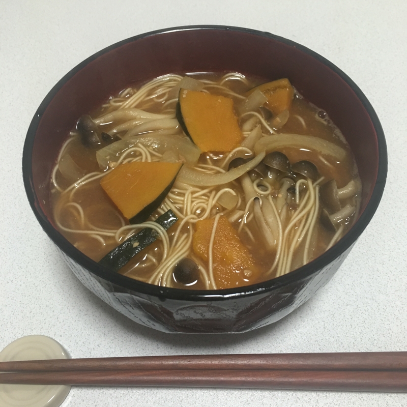 ほうとう風♪かぼちゃにゅうめん