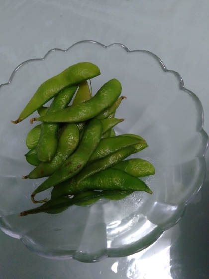 おうち居酒屋、枝豆の山葵漬け